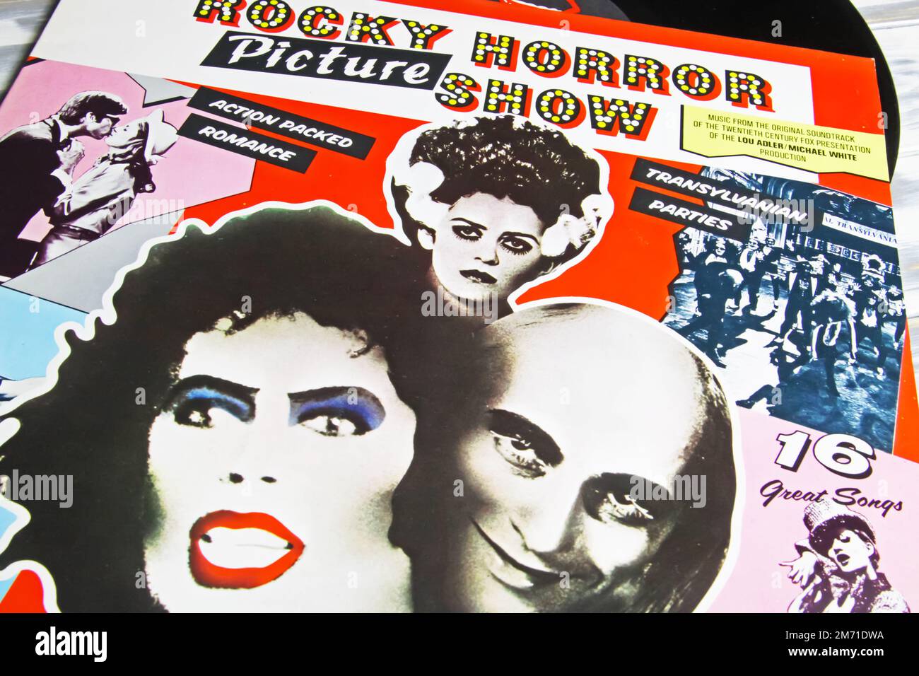 Viersen, Germany - May 9. 2022: Closeup of vinyl record cover of movie soundtrack rocky horror picture show Stock Photo