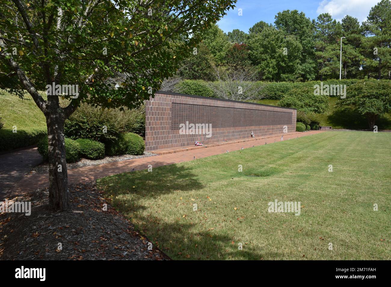 The North Carolina Vietnam War Memorial with names of Soldiers from North Carolina lost. Stock Photo
