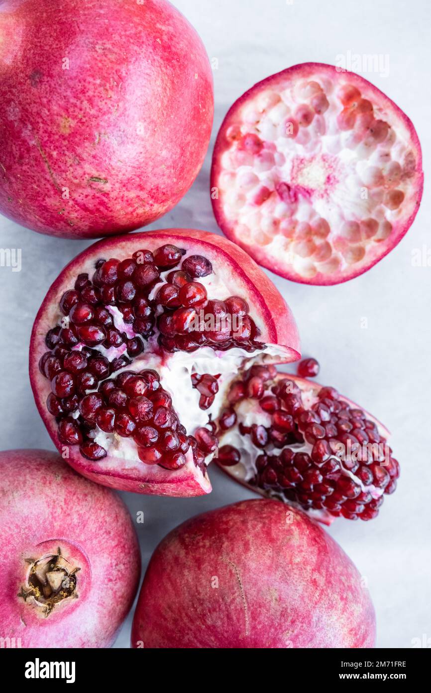 Pomegrantes are high in anthocyanins and polyphenols Stock Photo Alamy