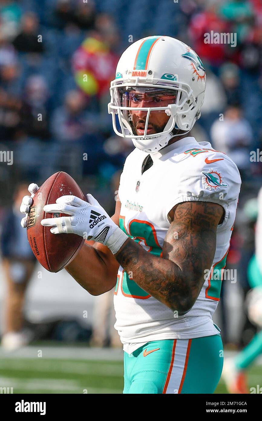 New England Patriots cornerback Justin Bethel (29) during the first half an  NFL football game against the Miami Dolphins, Sunday, Sept. 12, 2021, in  Foxborough, Mass. (AP Photo/Stew Milne Stock Photo - Alamy