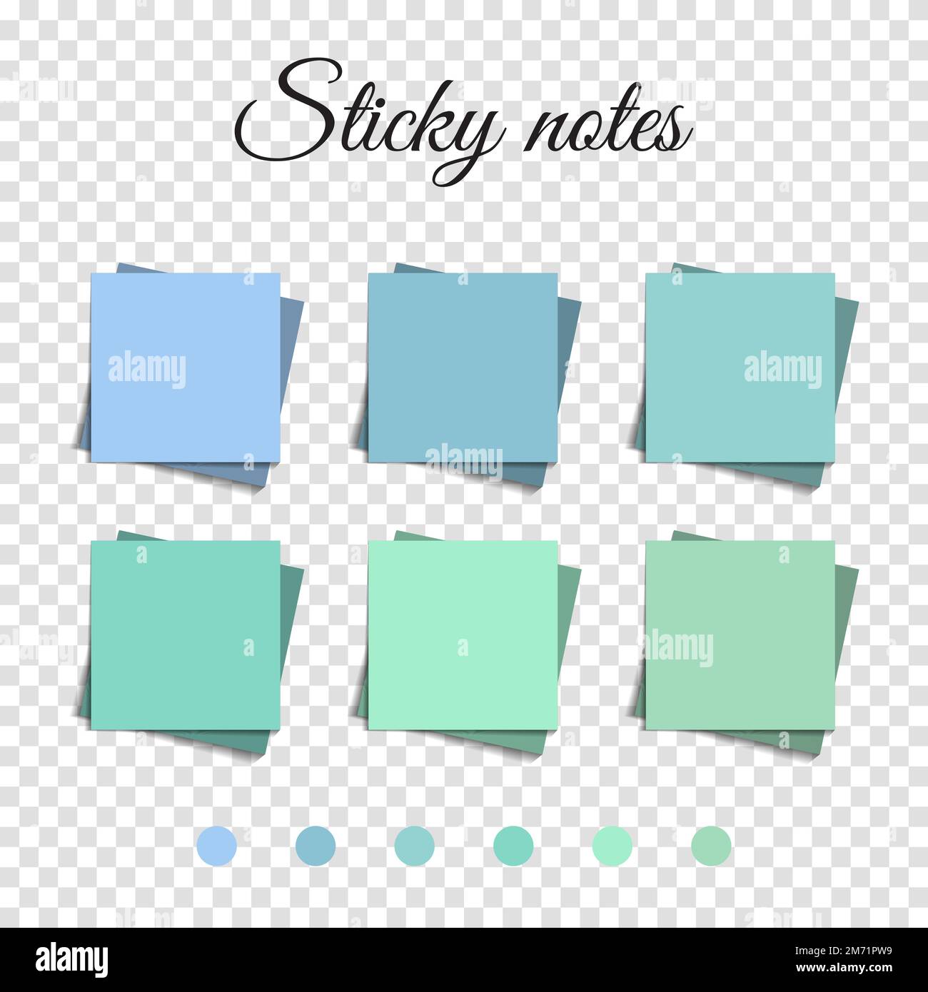 Multicolor post it notes isolated background. Colored sticky note set ...