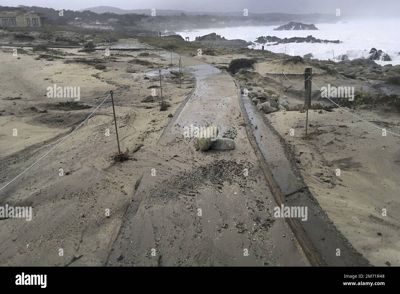 Pacific Grove, California, USA. 5th Jan, 2023. Bomb Cyclone as it