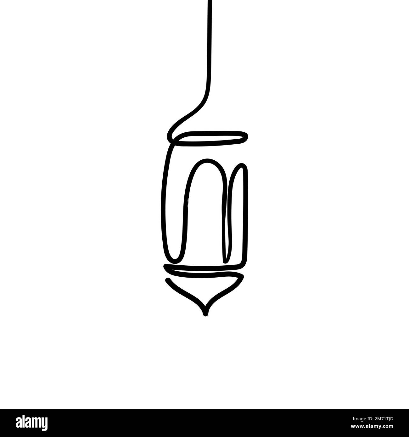 ramadan lantern line drawing