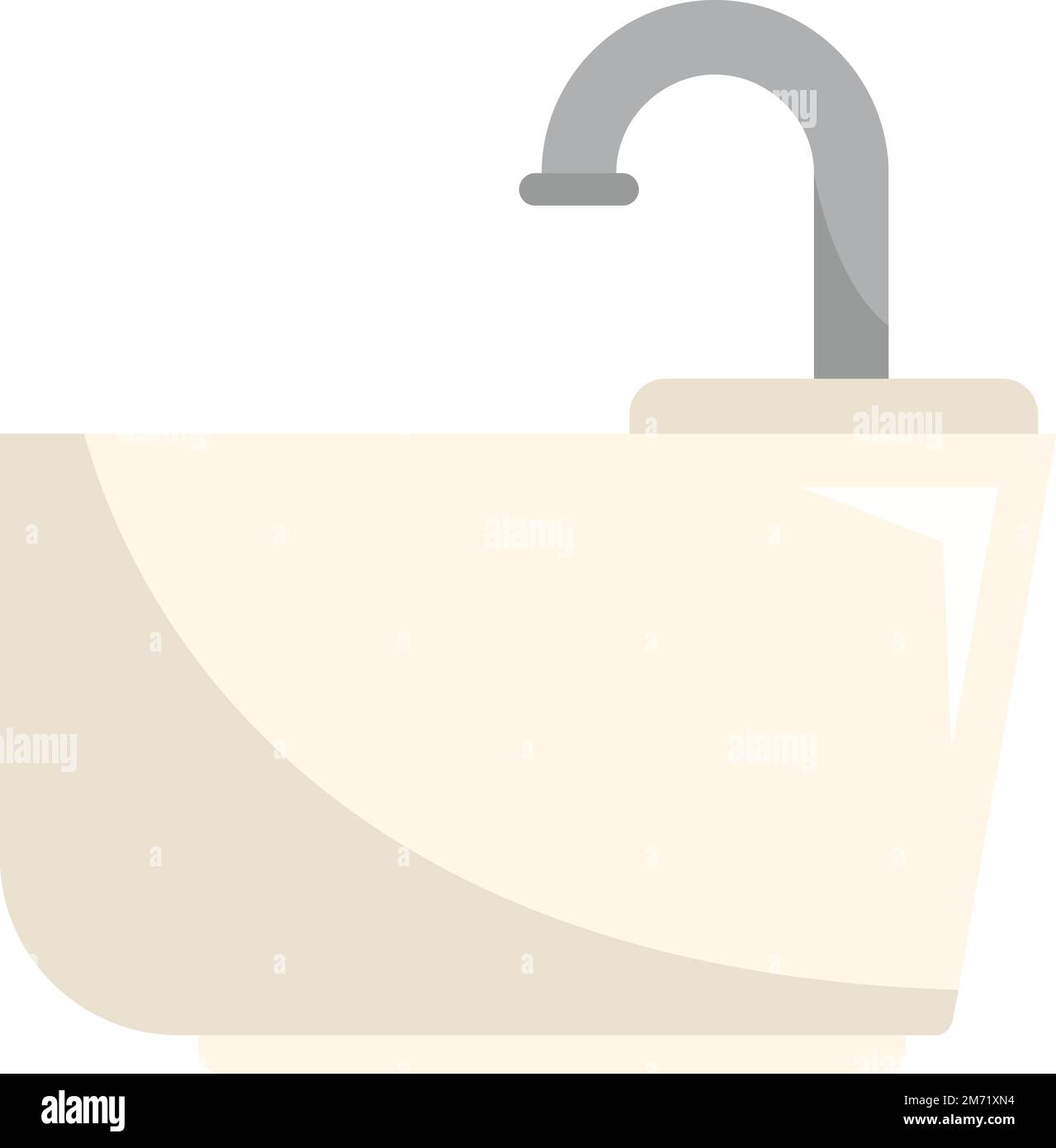 Water tap foot bath icon flat vector. Feet spa. Massage pedicure