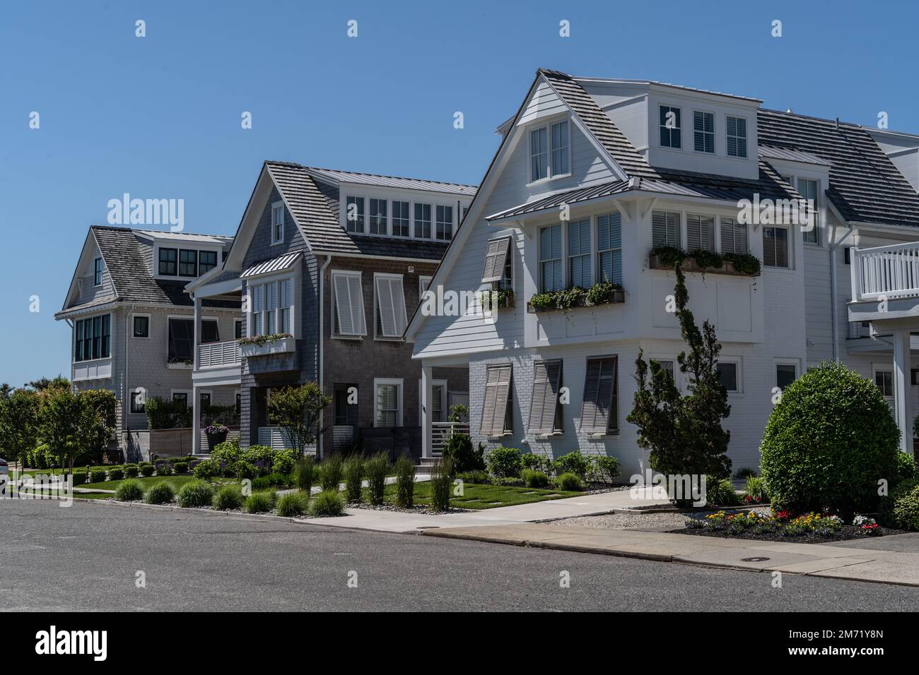 Avalon, New Jersey, June 6, 2022 Coastline houses in Avalon, New