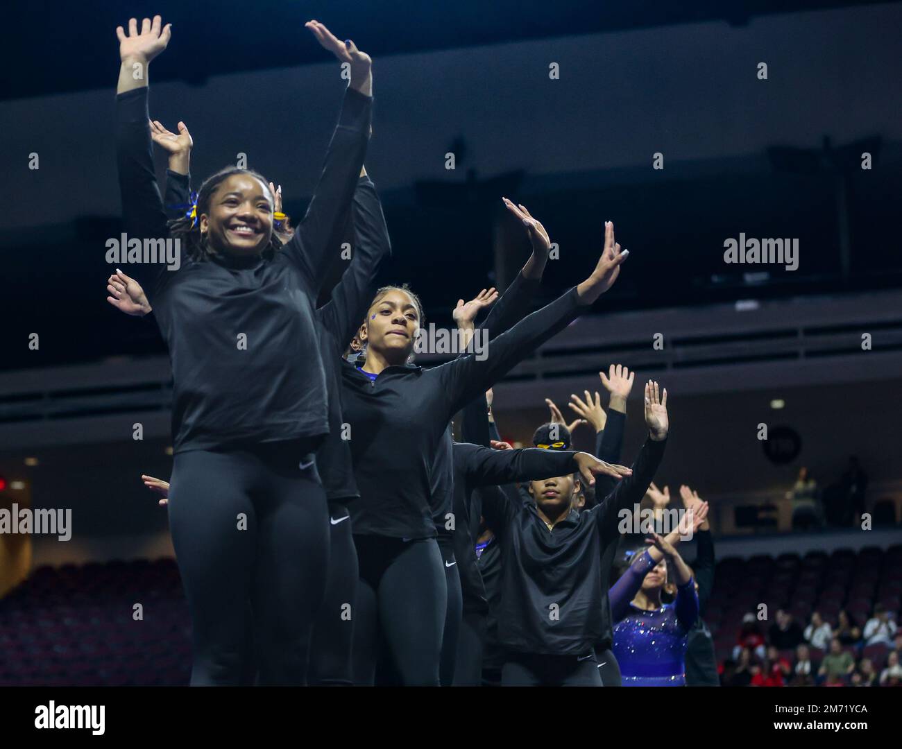 Las Vegas, NV, USA. 6th Jan, 2023. The Fisk University gymnastics team