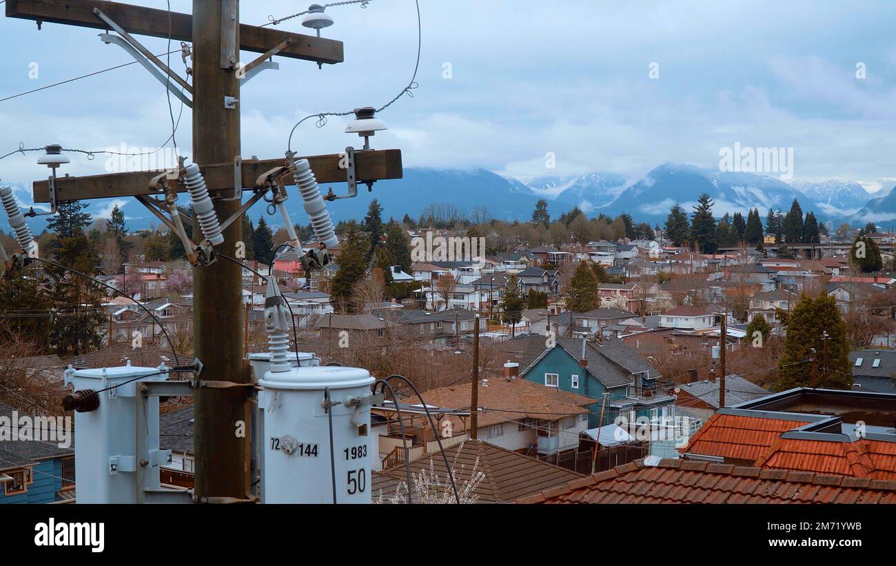 Electricity in the city of Vancouver Stock Photo Alamy