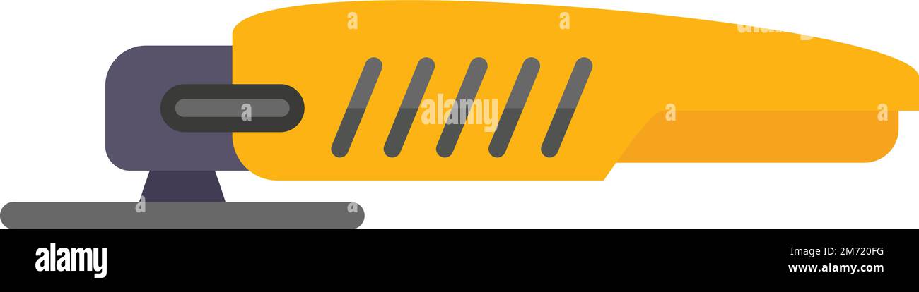 Stone grinder icon flat vector. Saw tool. Hand cutter isolated Stock Vector