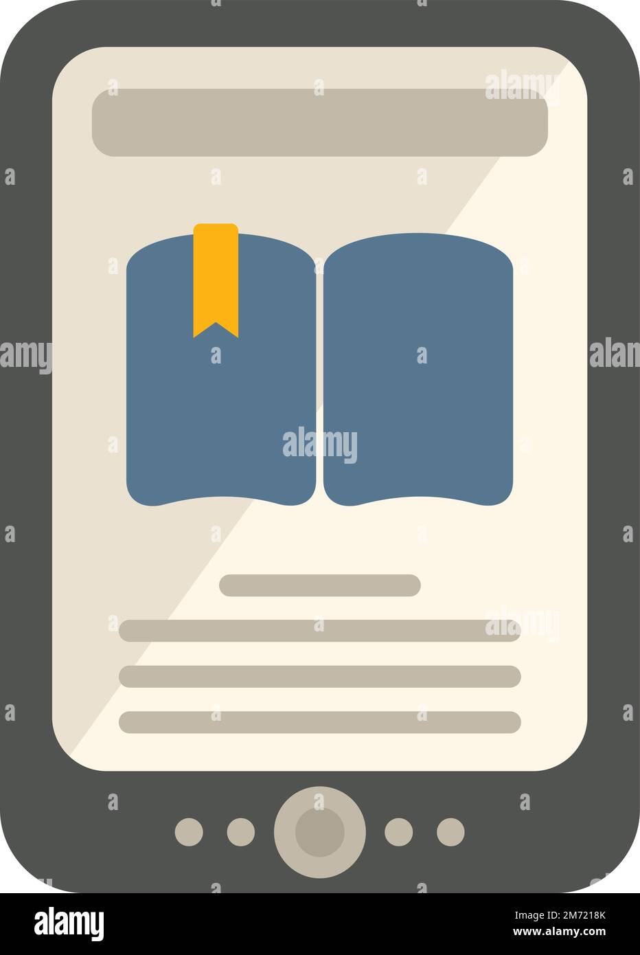 Online ebook icon flat vector. Digital education. School reader ...