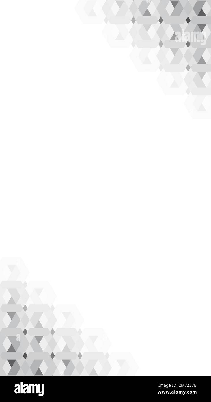 3D gray hexagonal patterned background vector Stock Vector