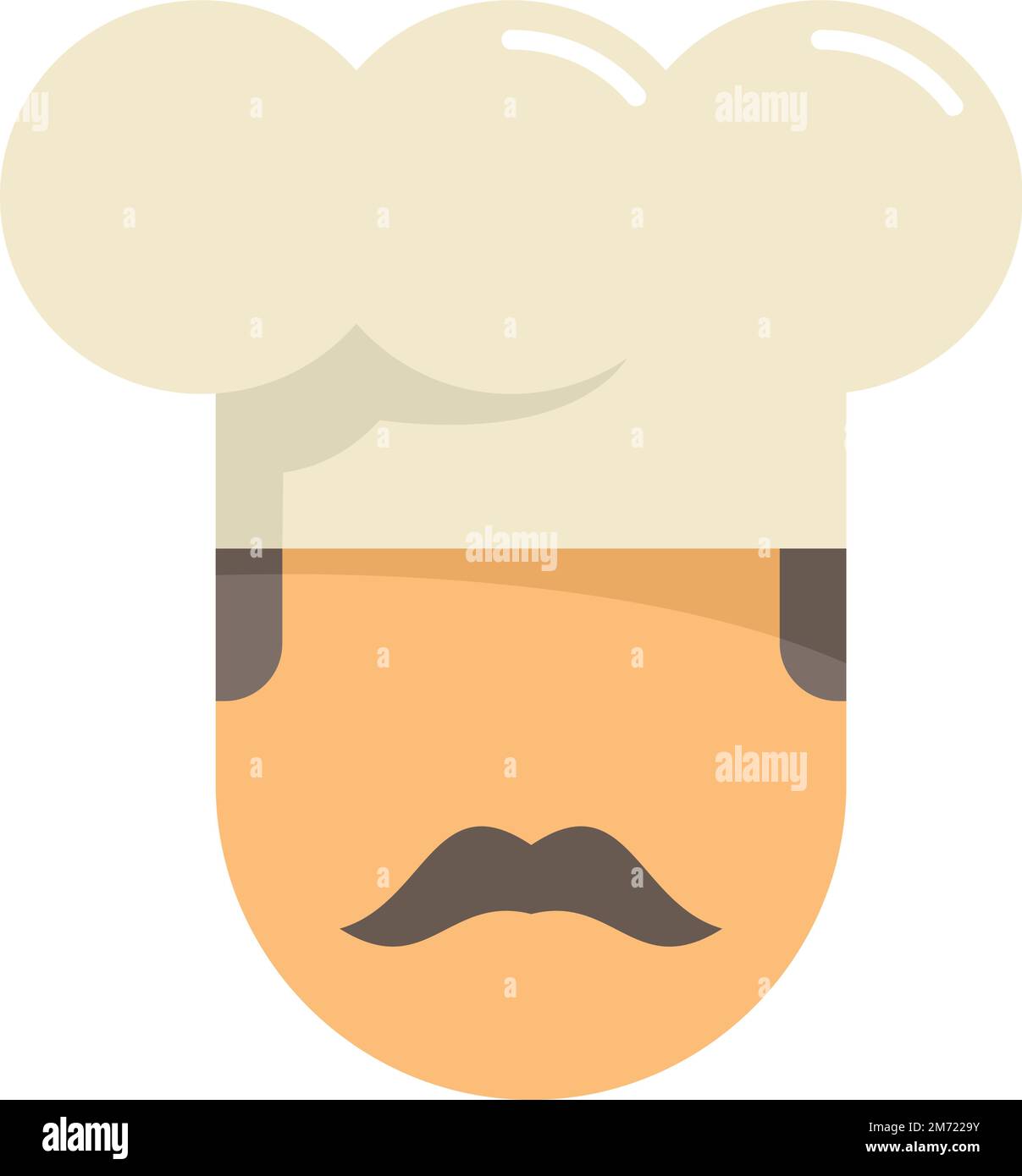 Restaurant cook icon flat vector. Cafe dish. Cafeteria table isolated ...