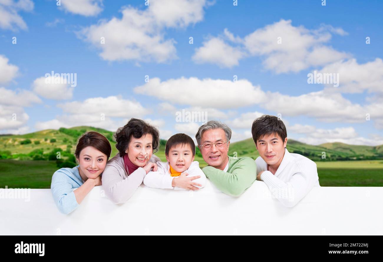 A happy family Stock Photo - Alamy