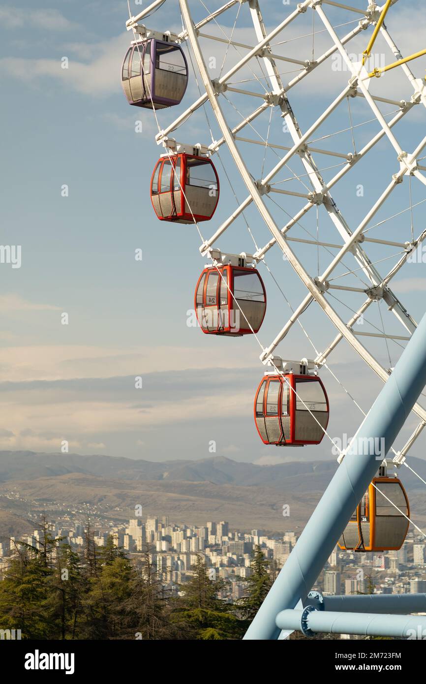 Cropped view giant ferris wheel hi-res stock photography and images - Alamy