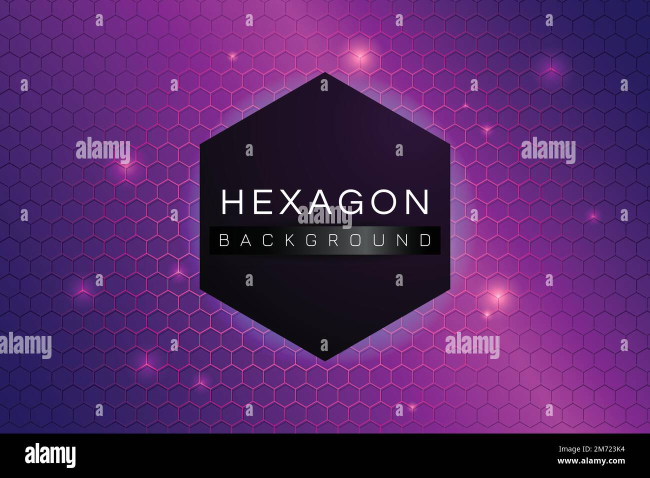 Purple hexagon background design vector Stock Vector Image & Art Alamy