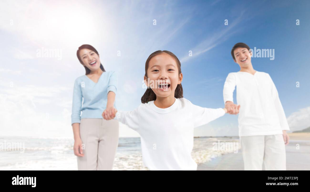 Happy Family Trip Stock Photo Alamy