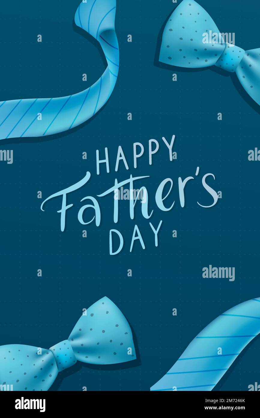 Blue happy father's day card vector Stock Vector Image & Art Alamy