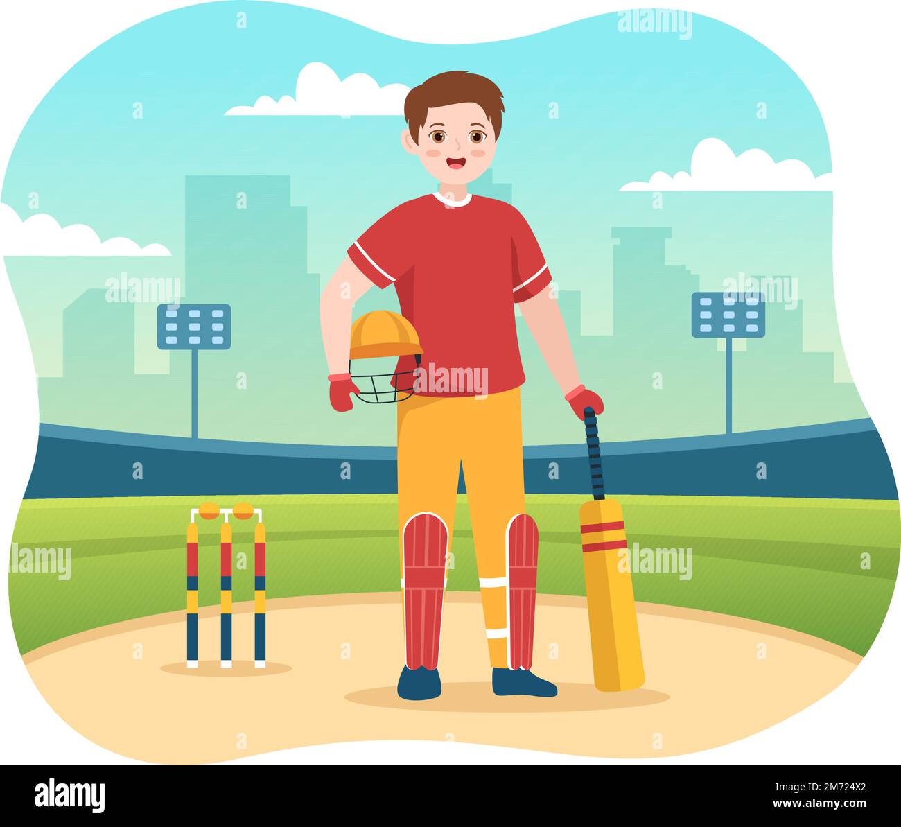 Batsman Playing Cricket Sport Illustration with Bat and Balls in the Field for Championship in Flat Cartoon Hand Drawn Templates Stock Vector Image & Art - Alamy Batsman Playing Cricket Sport Illustration with Bat and Balls in the Field for Championship in Flat Cartoon Hand Drawn Templates Stock Vector Image & Art - Alamy
