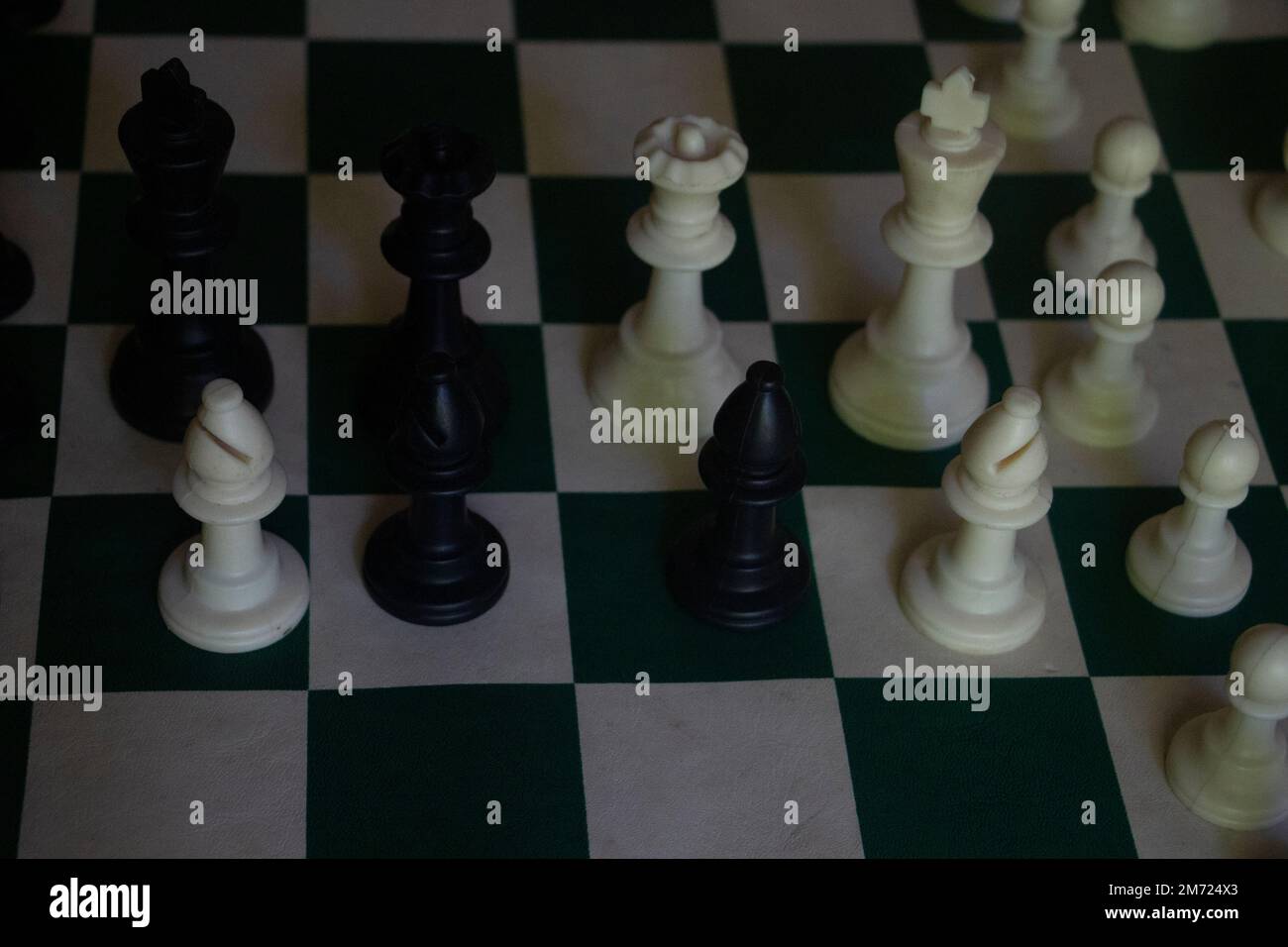 Indoor chess play Stock Photo - Alamy