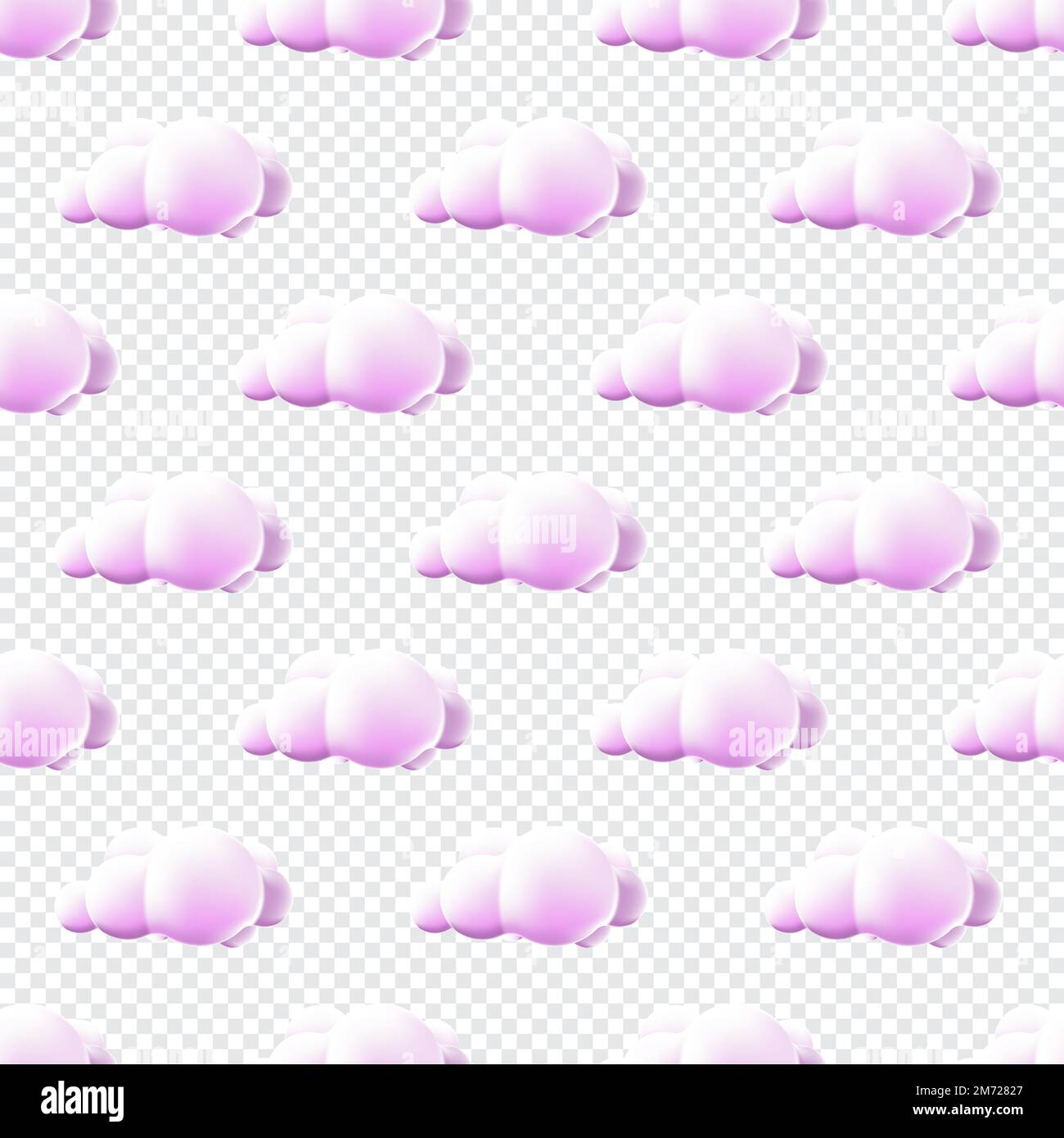 Seamless pattern with clouds. Cute Clouds Pattern. Cartoon clouds ...