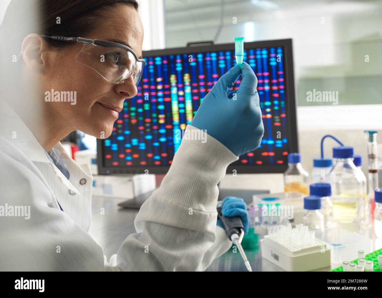DNA research Stock Photo