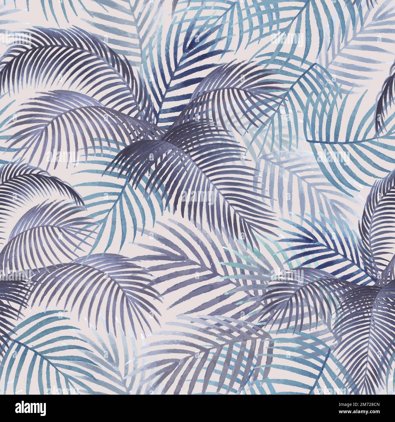 Tropical background with palm leaves illustration Stock Vector Image ...
