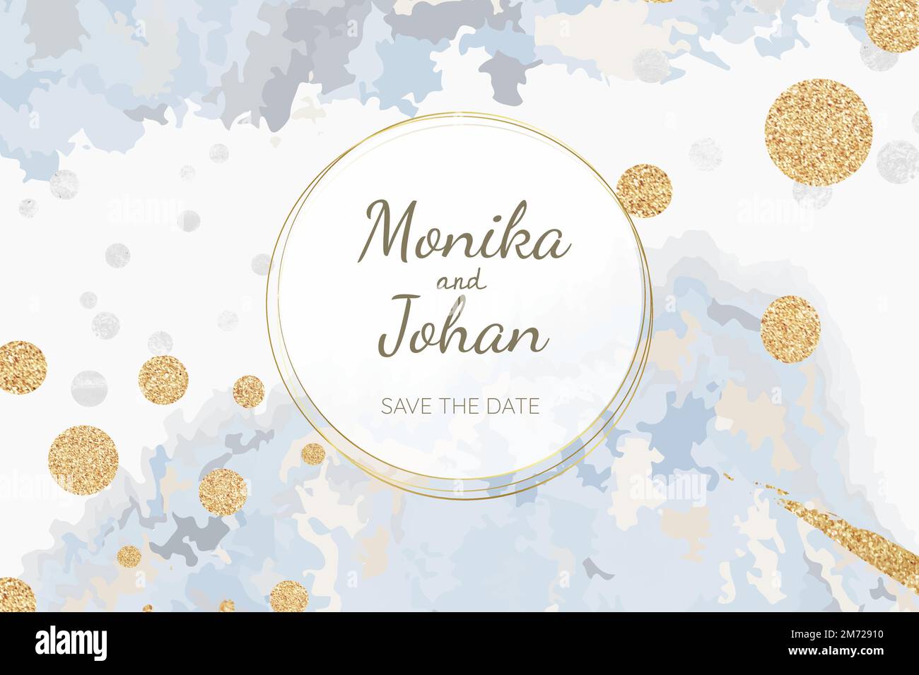 Pastel wedding invitation card vector Stock Vector Image & Art - Alamy