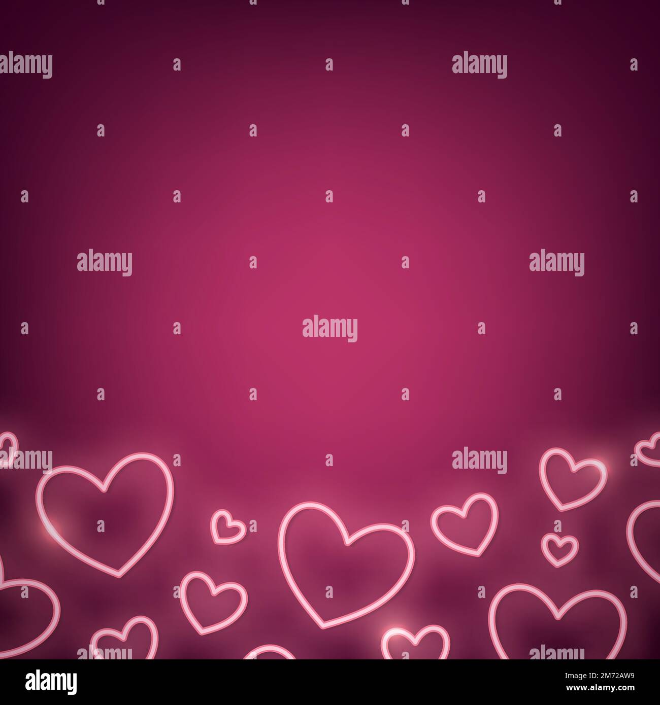 Neon light heart on pink background Stock Vector Image & Art - Alamy