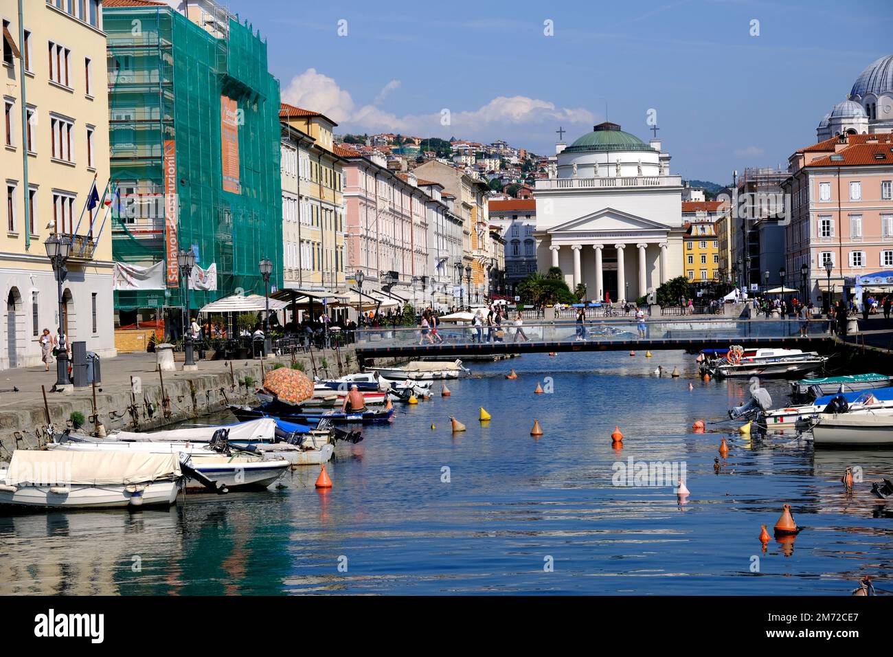 Canal Grande in Trieste Italy Stock Photo
