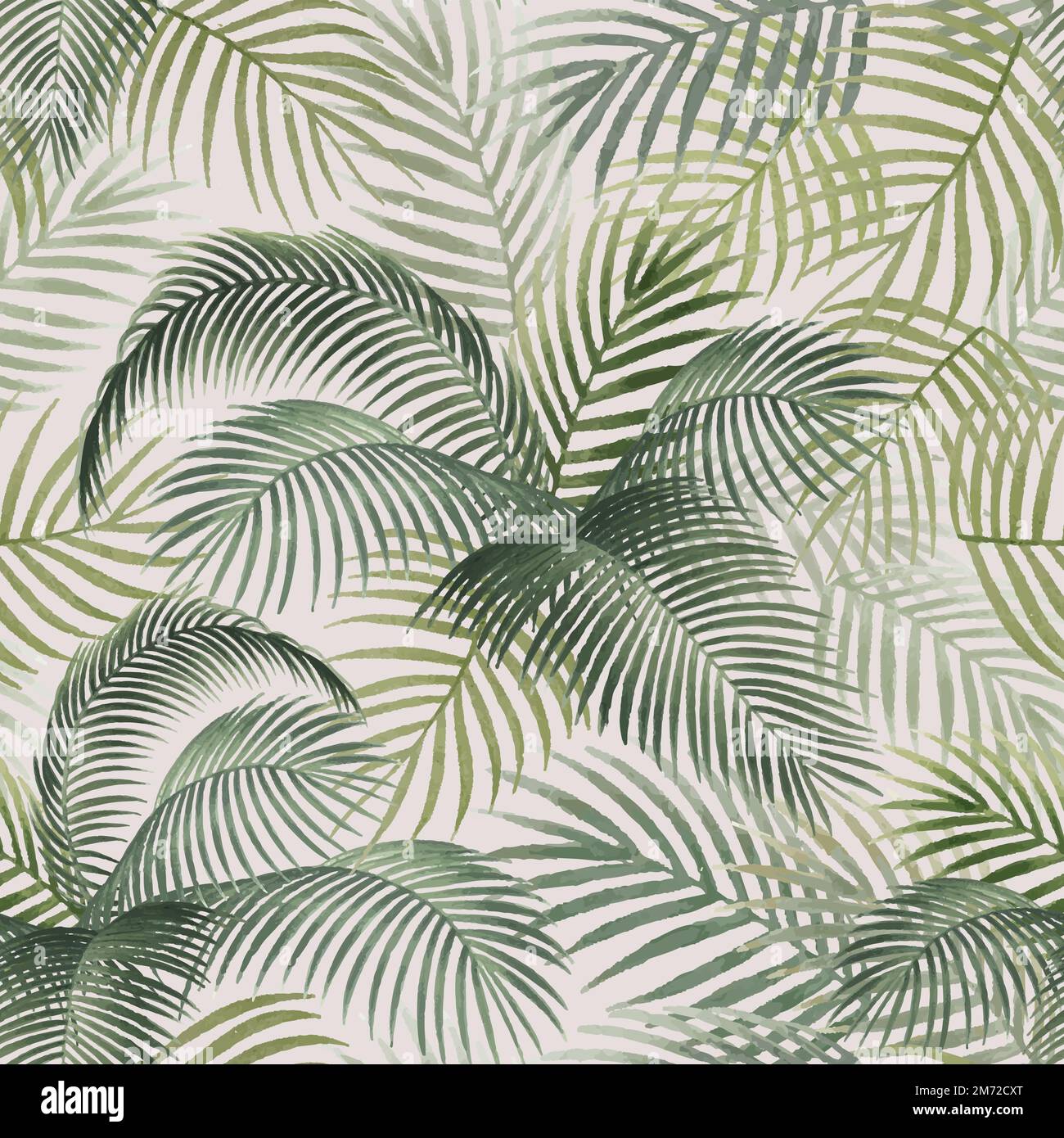 Tropical background with palm leaves illustration Stock Vector Image ...