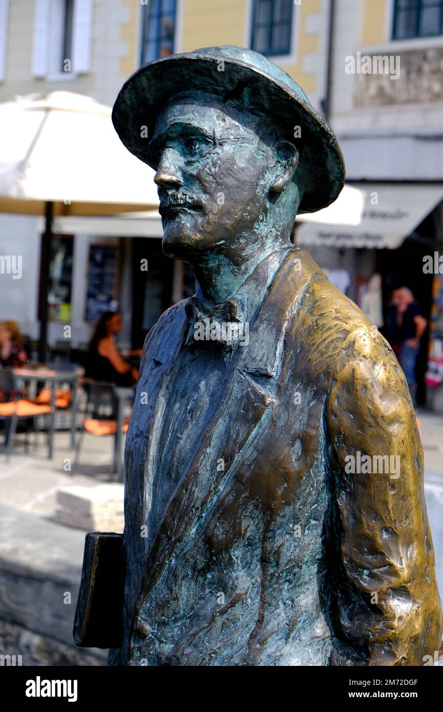 Statue of James Joyce in Trieste Italy Stock Photo
