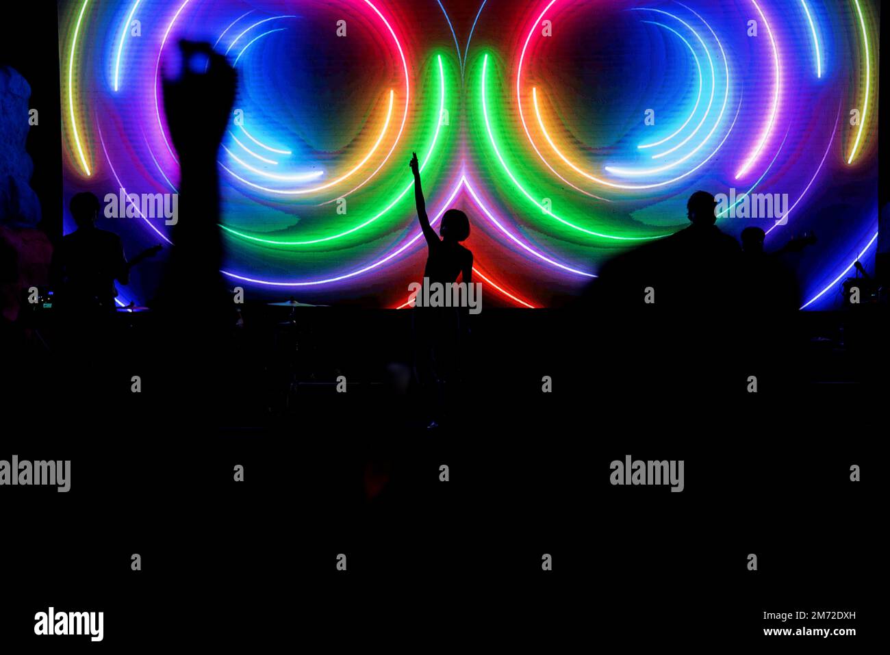 Blur lighting festival entertainment concert on stage Stock Photo - Alamy