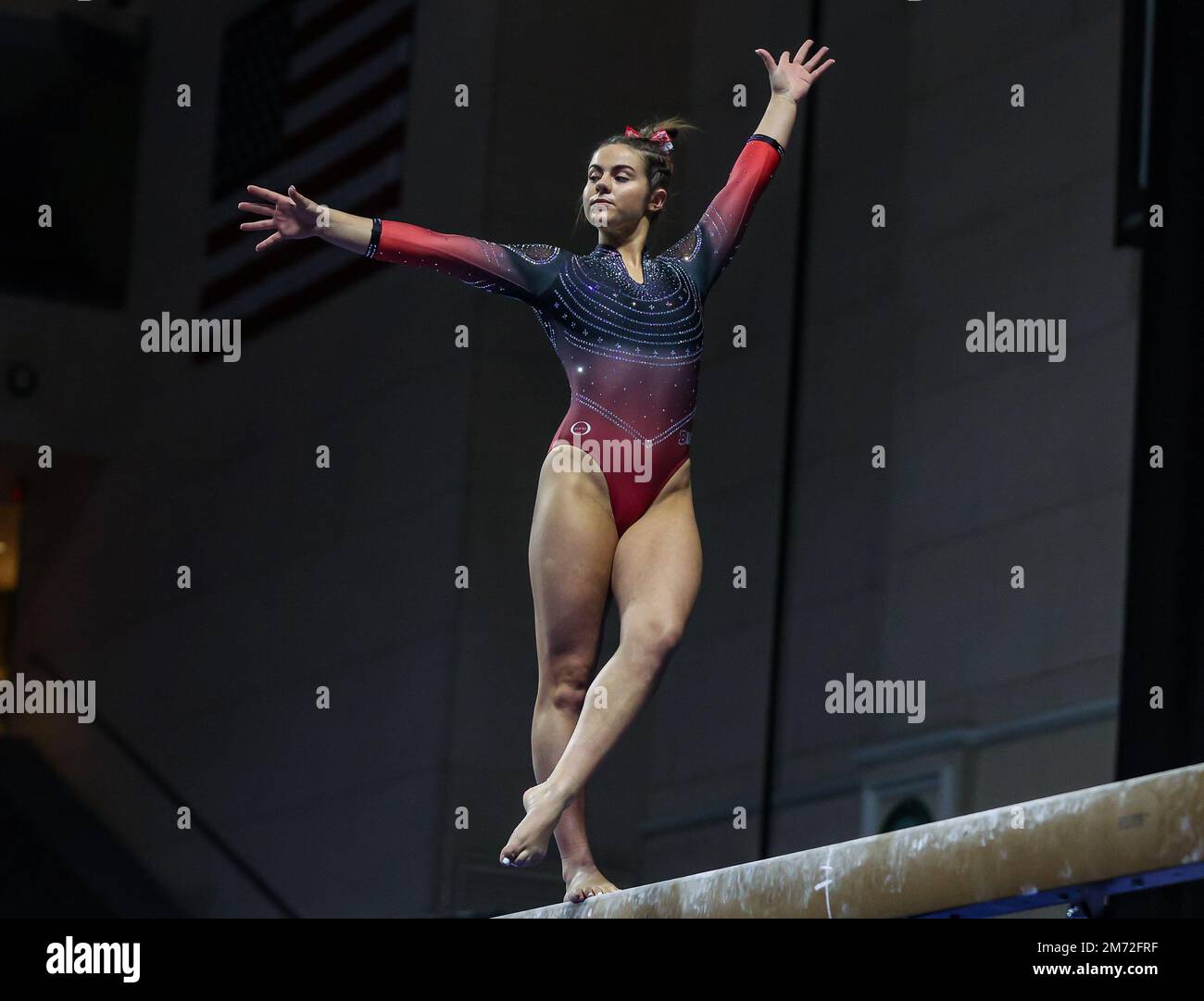 Las Vegas, NV, USA. 6th Jan, 2023. Rutgers' Anna Pagliaro competes on