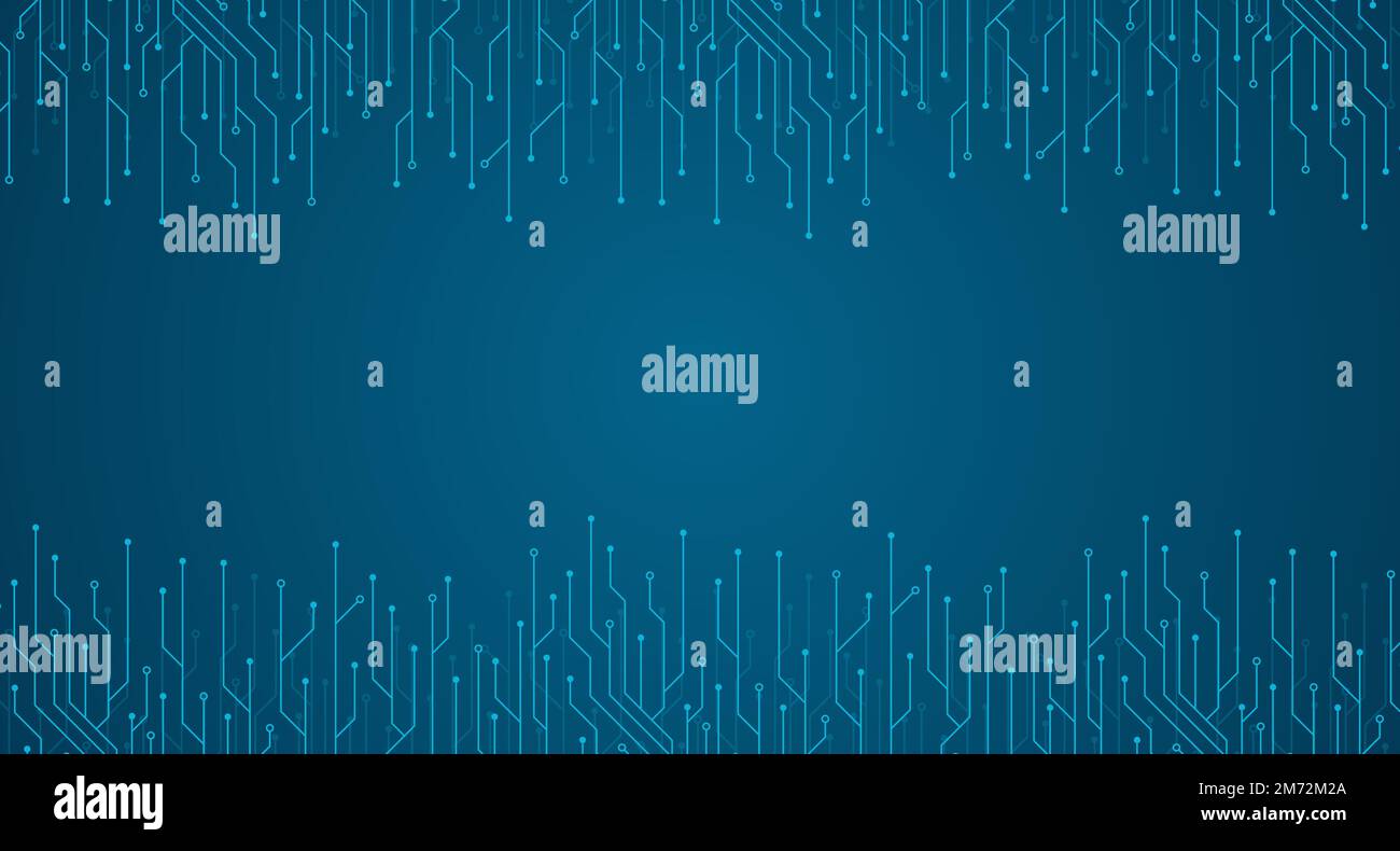 Circuit board electronics digital technology banner. Abstract ...