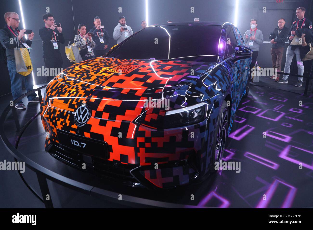 A front view of Volkswagen's new electric car the ID, USA