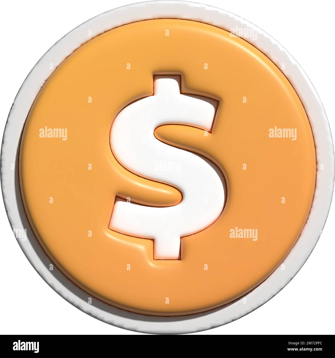 A Bitcoin with an orange dollar icon Stock Vector Image & Art - Alamy