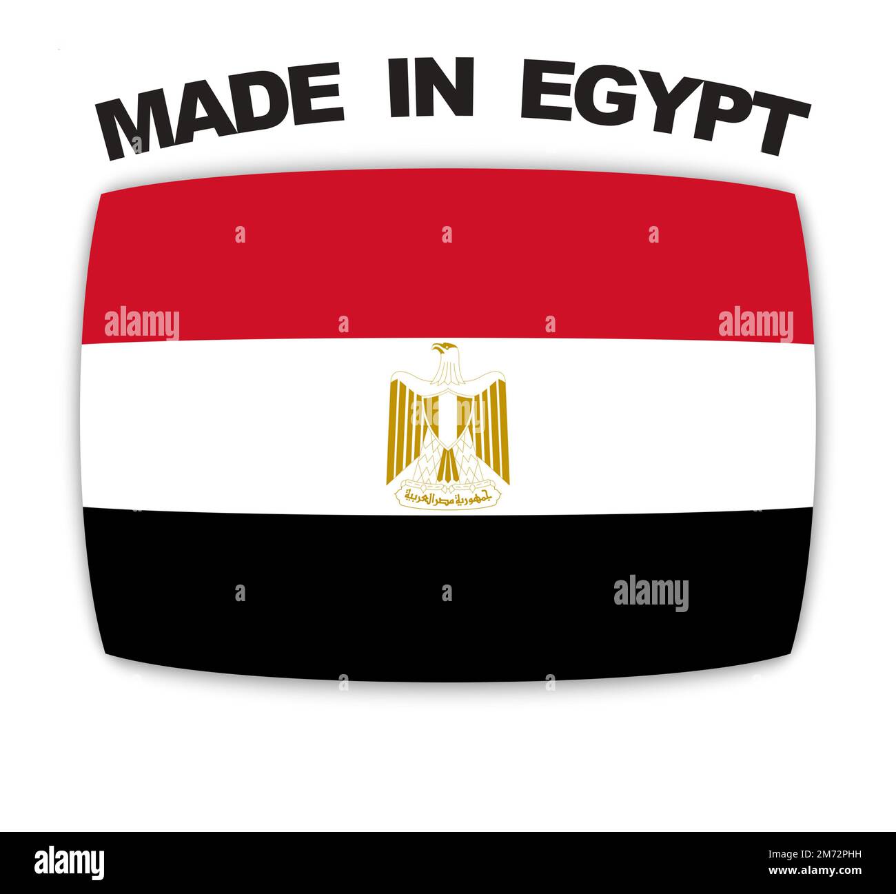 Made in Egypt ribbon flag Stock Photo Alamy