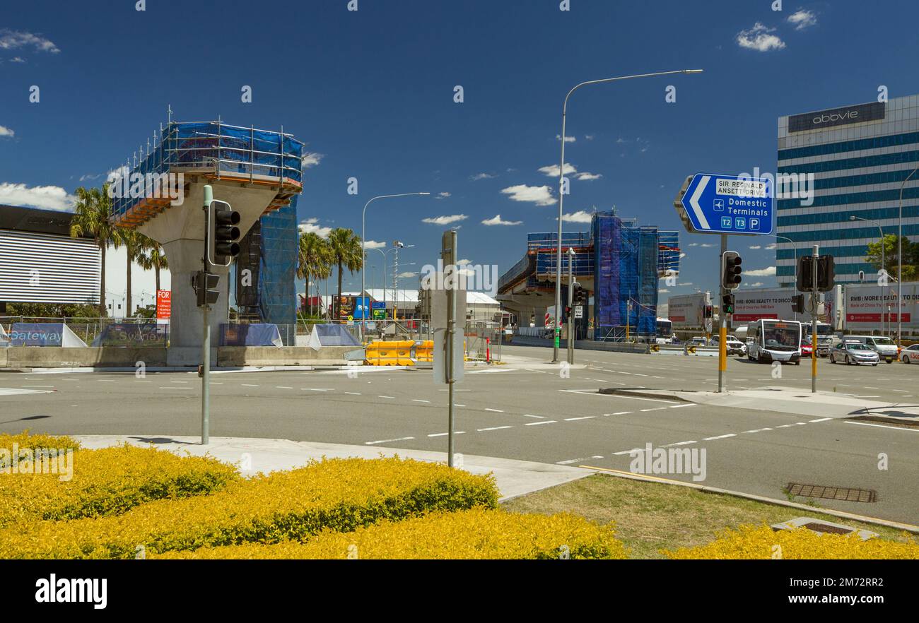 Construction of the 'Sydney Gateway' road expansion and overhead