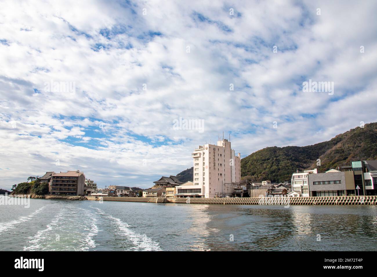Fukuyama Japan 5th Dec 2022: the  view of Tomonoura. It is a port in the Tomo ward of Fukuyama, Hiroshima Prefecture. Stock Photo