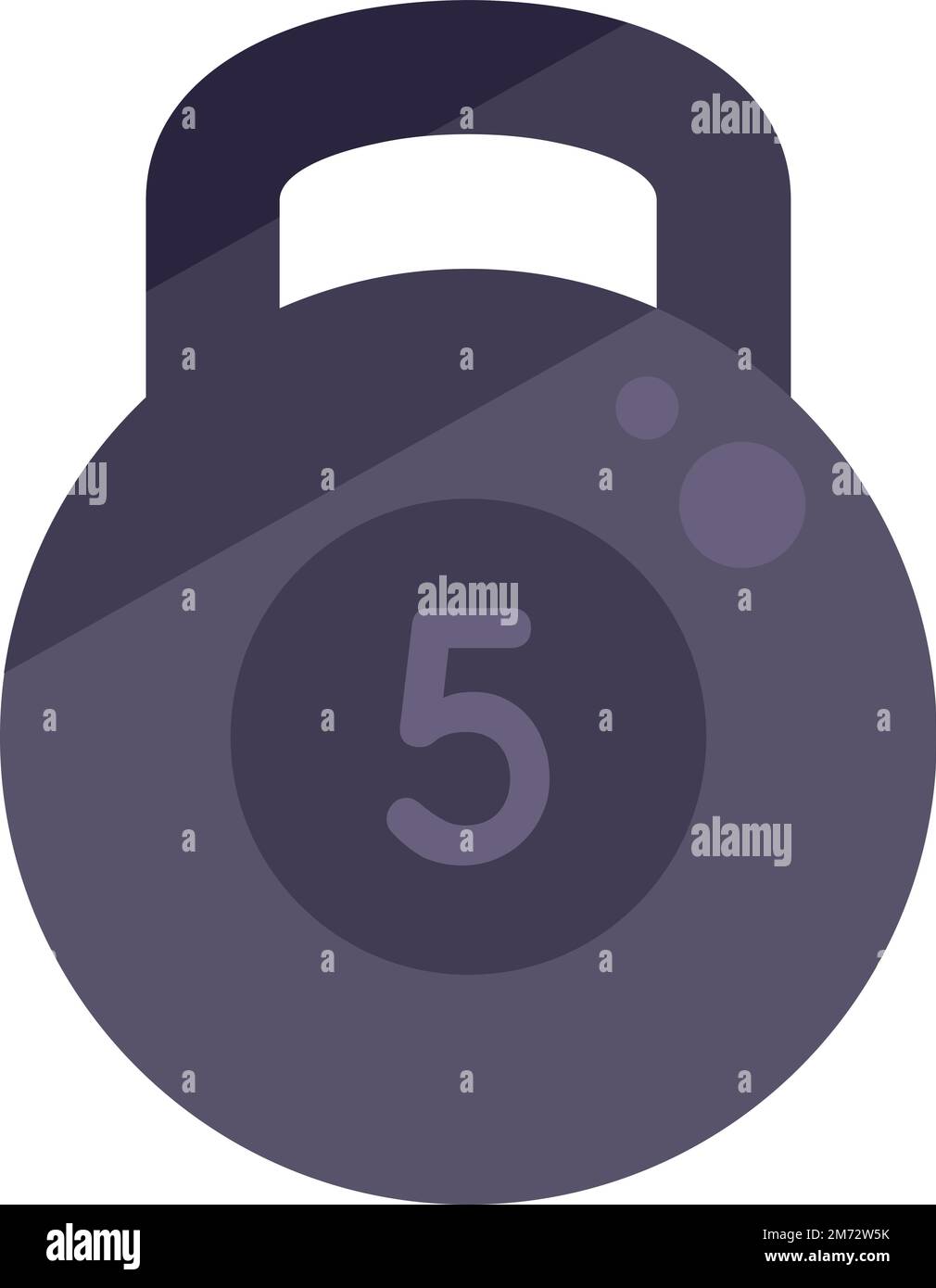 Handle weight icon flat vector. Sport exercise. Active workout isolated