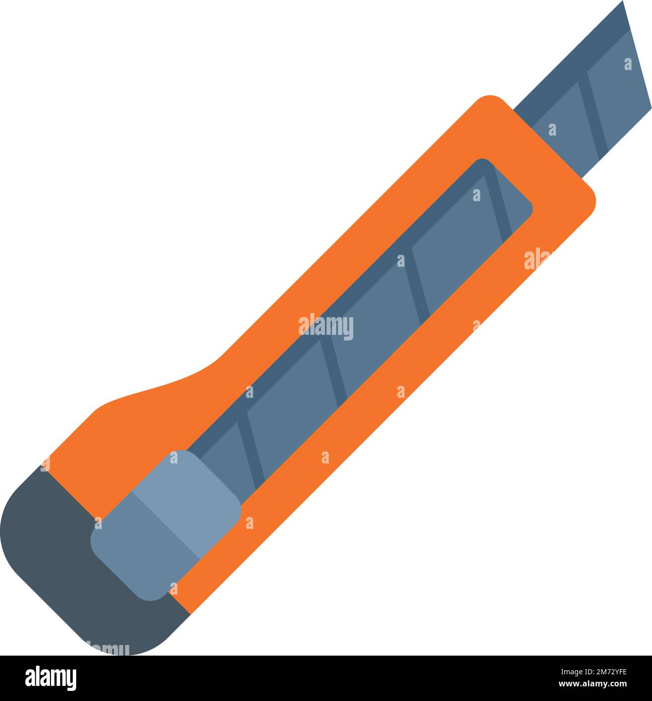 Clothing knife icon flat vector. Sewing garment. Repair machine