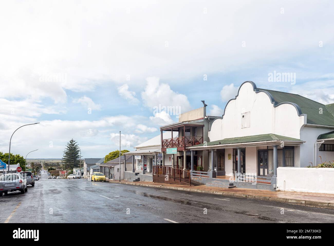 Bredasdorp, South Africa Sep 23, 2022 A street scene, with