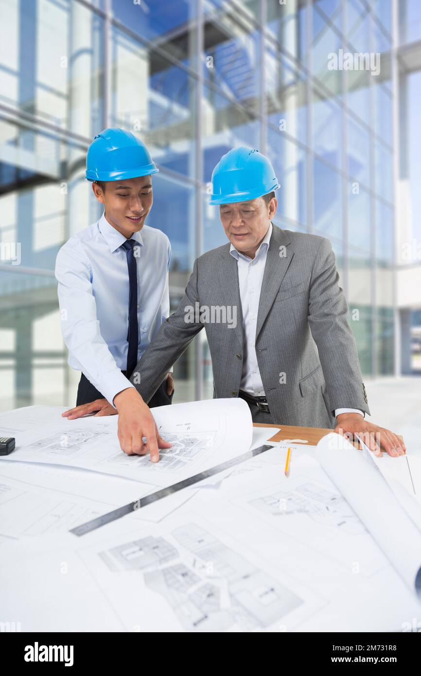 Site construction engineer Stock Photo