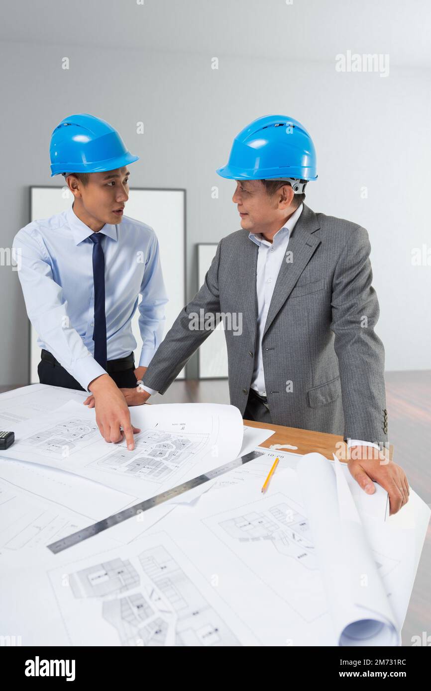 Site construction engineer Stock Photo