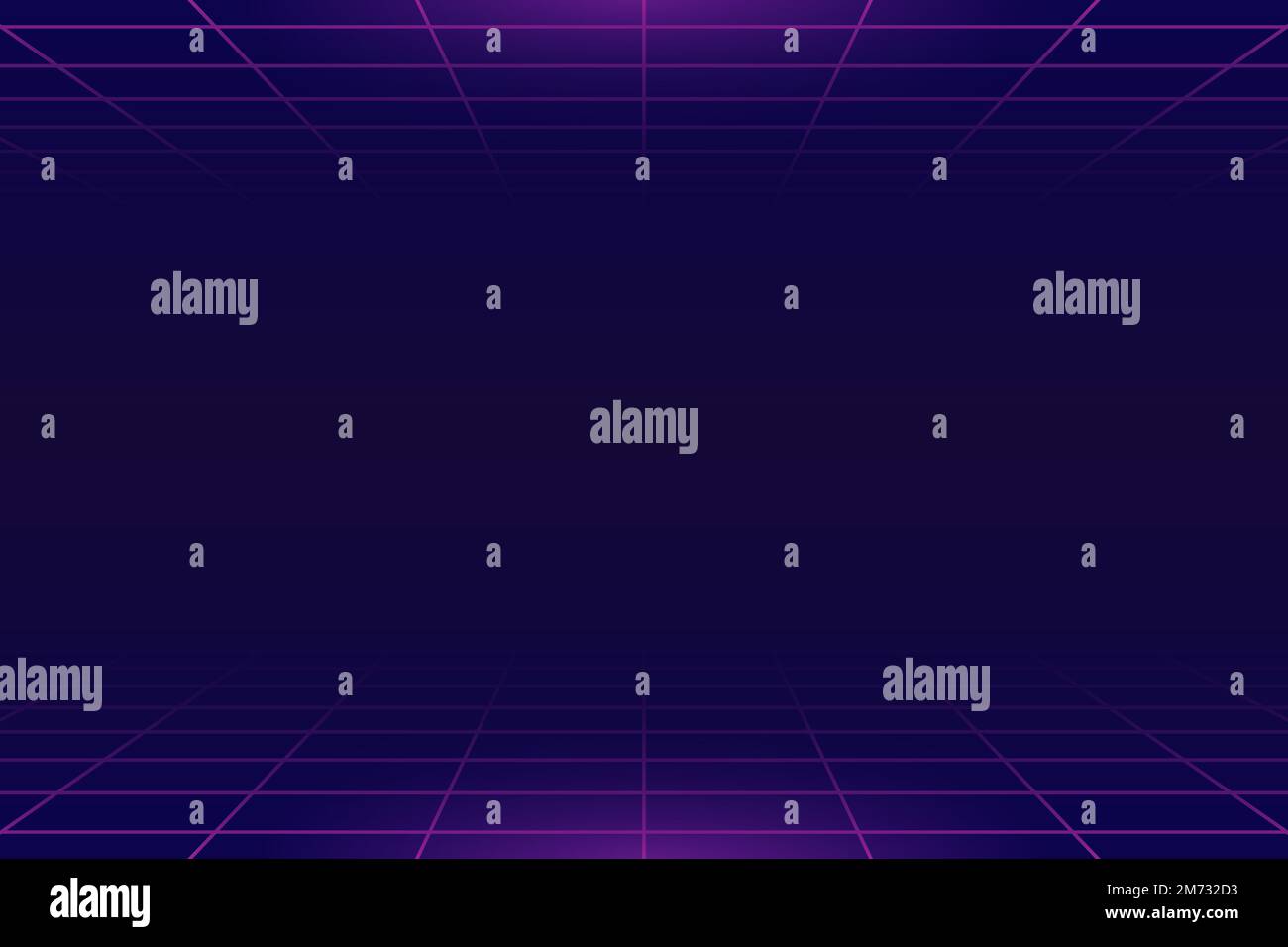 Retro neon landscape background vector Stock Vector