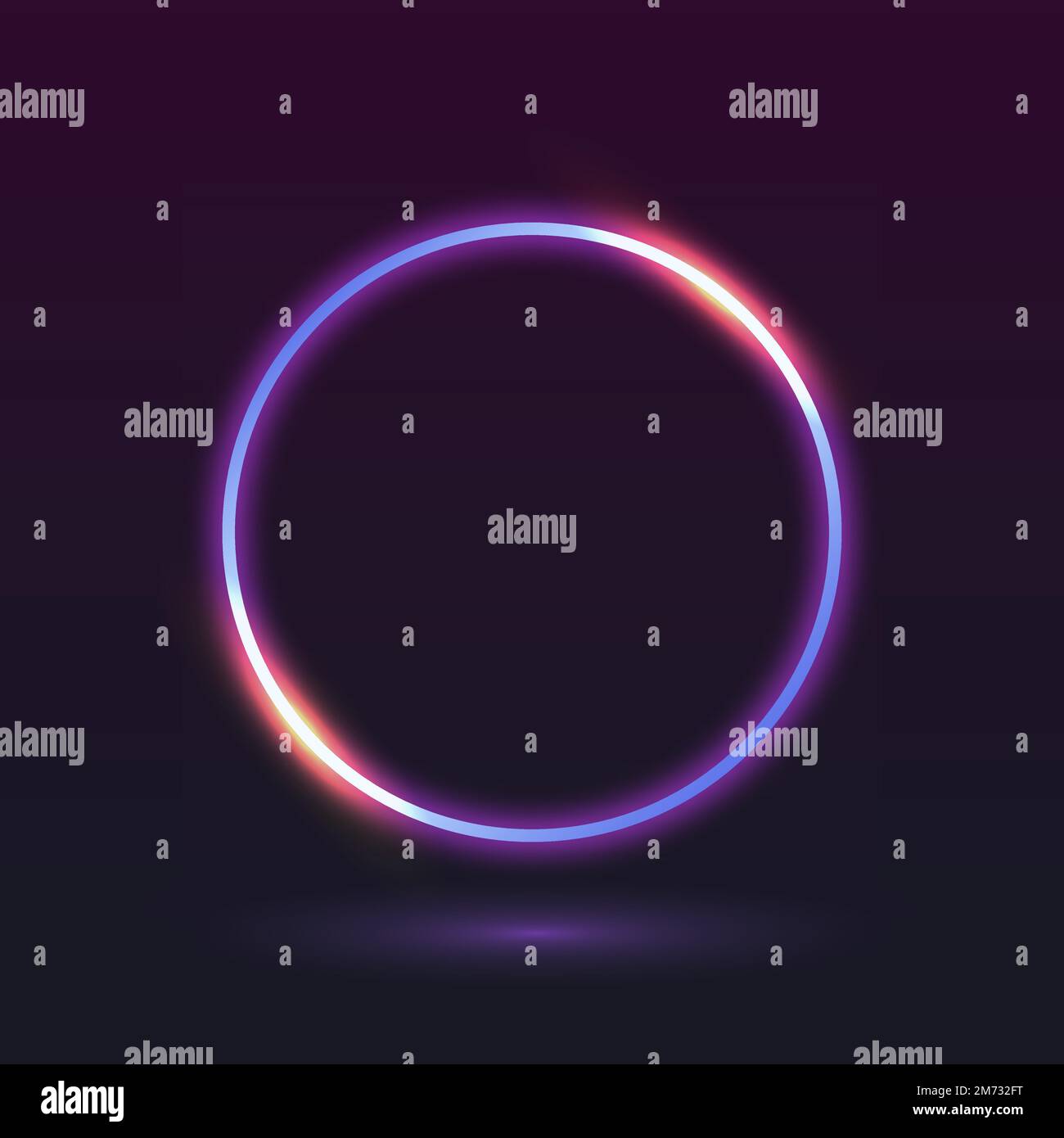 Retro neon round badge vector Stock Vector Image & Art - Alamy