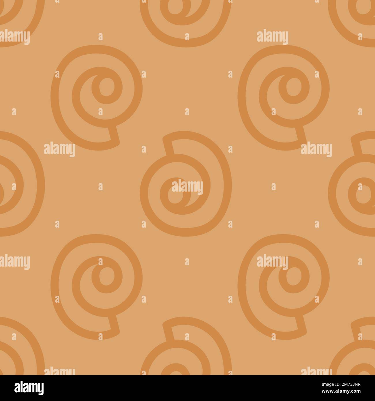 Simple Seamless Pattern with geometric Tribal style elements on yellow background Stock Vector