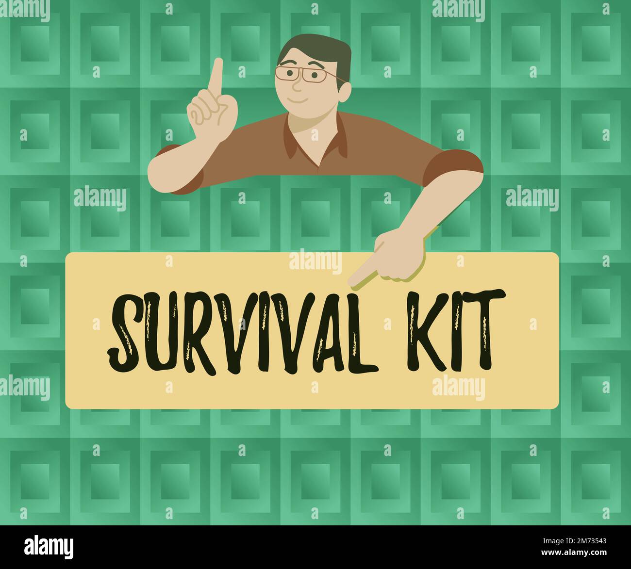 Inspiration showing sign Survival Kit. Concept meaning Emergency