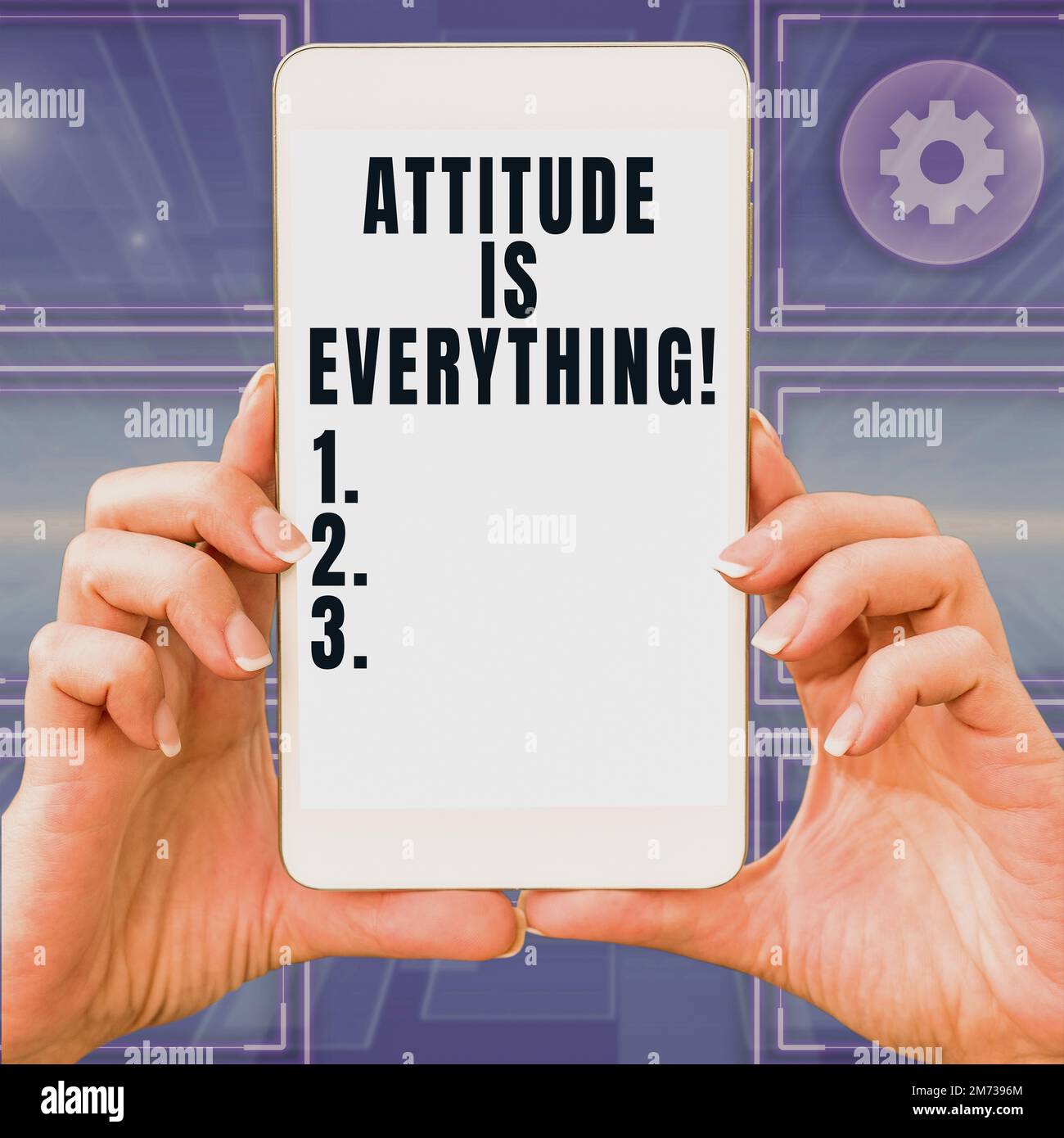 Text showing inspiration Attitude Is Everything. Business showcase ...