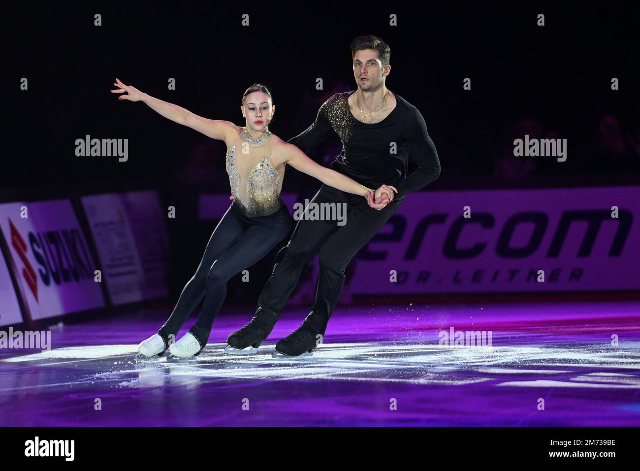 Lucrezia Beccari and Matteo Guarise (Italy) during the Ice Sports 2023 ...