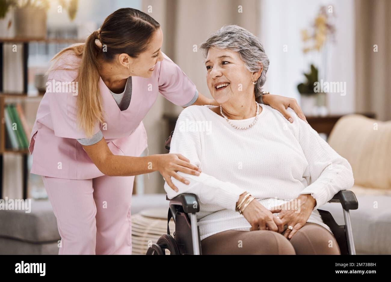 Healthcare, support and caregiver with senior woman for medical help
